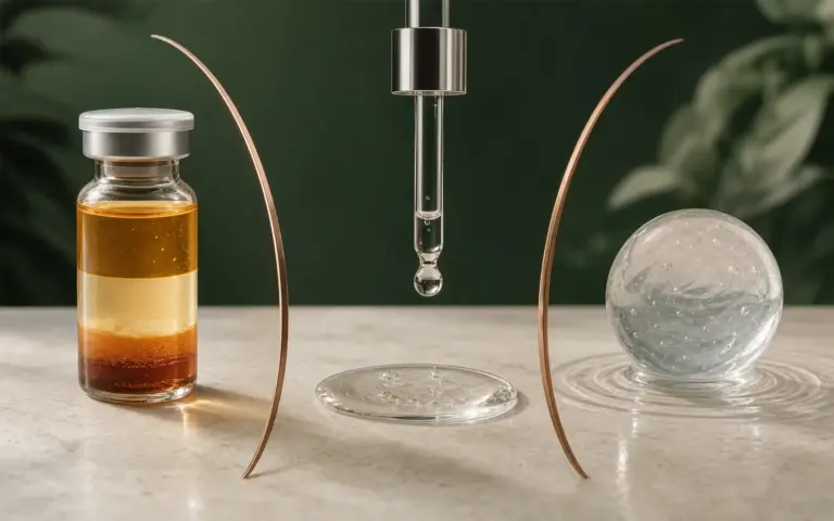 PRP, serum ve hyaluronik asit başlıklarını karşılaştıran üçlü bilimsel düzen